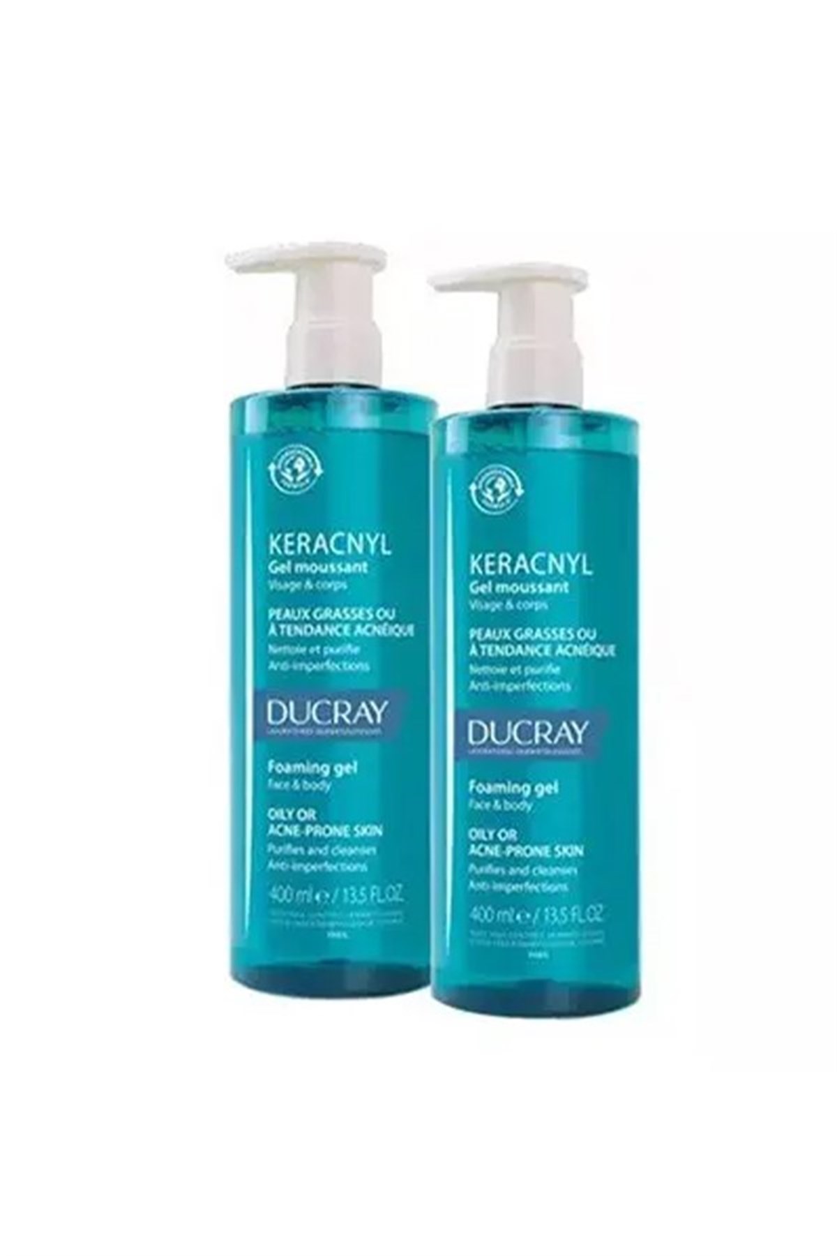 Ducray Keracnyl Foaming Gel 400 ml - 2 Adet