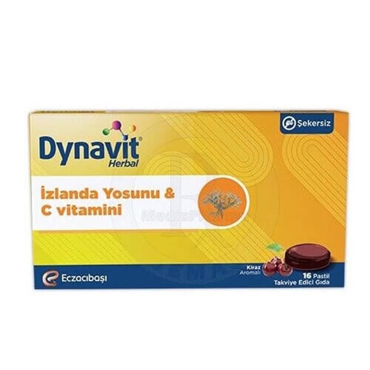 Dynavit Herbal İzlanda Yosunu ve C Vitamini Pastil