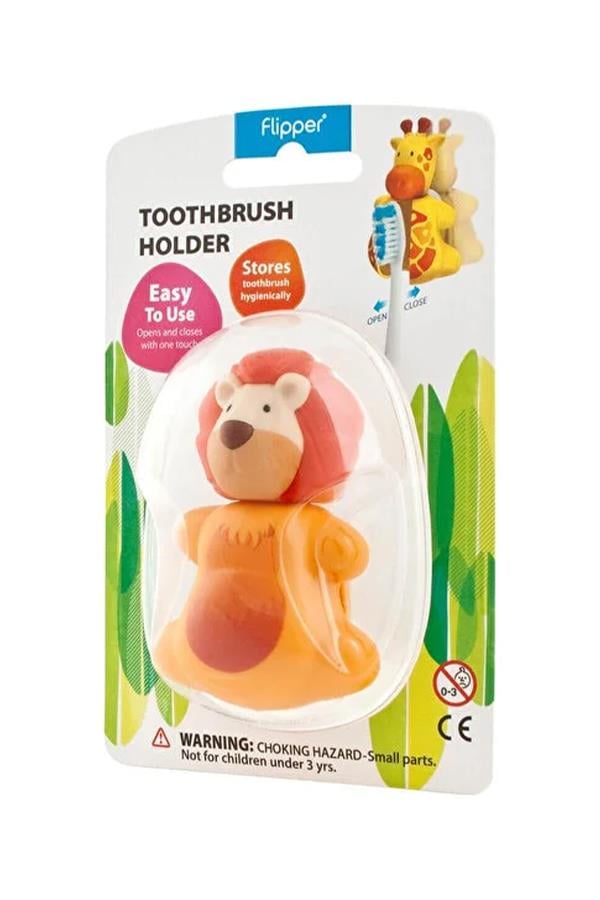 Flipper Hijyenik Diş Fırçası Kabı Aslan