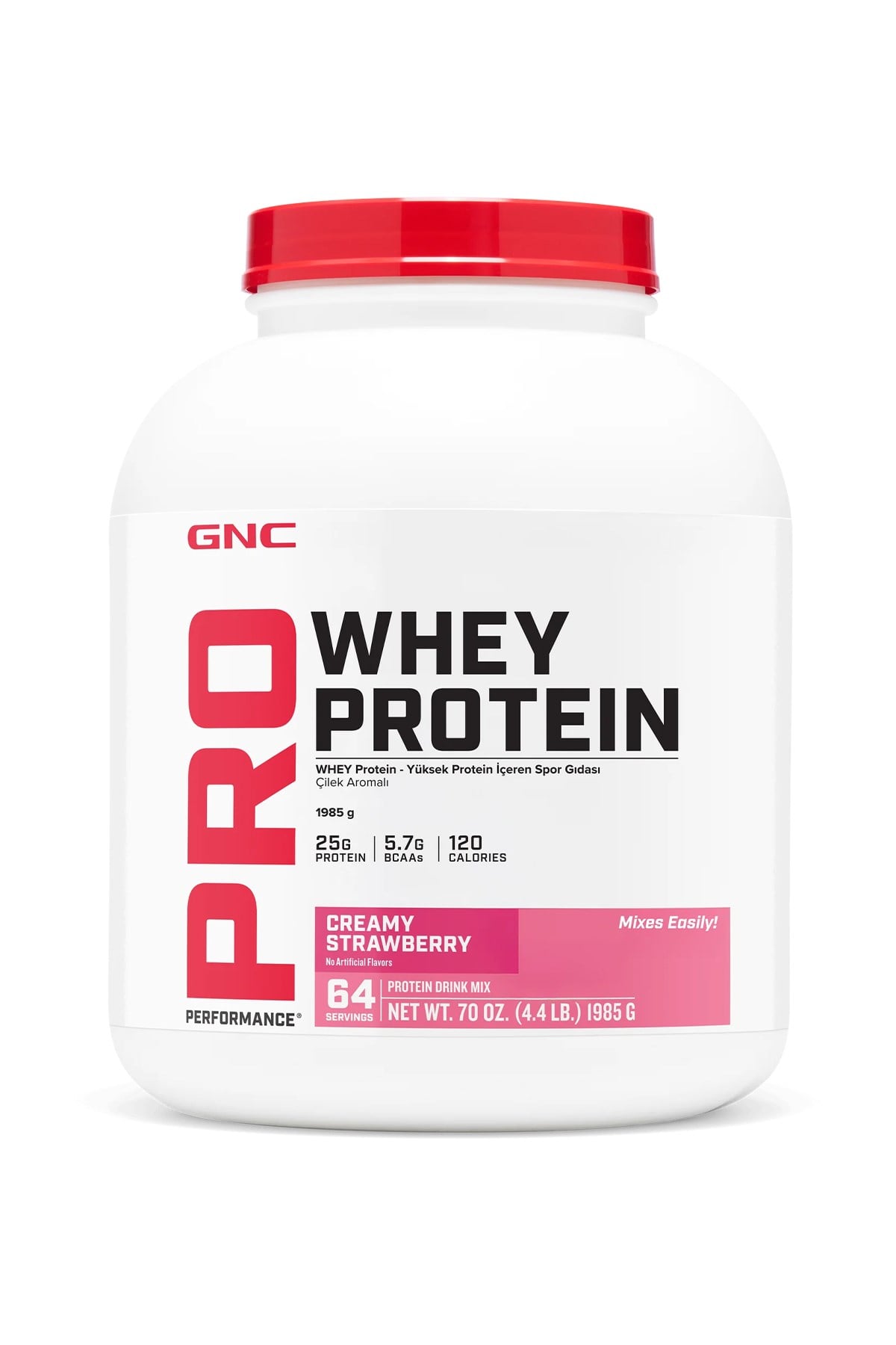 GNC Pro Whey Protein 1985 gr 64 Servis
