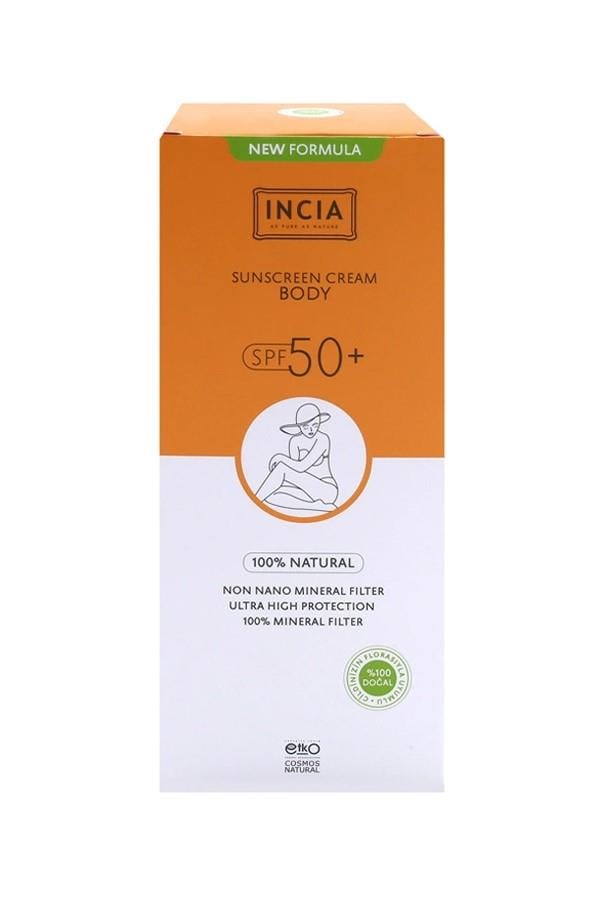 INCIA Vücut İçin Doğal Güneş Kremi 50 SPF 150 ml