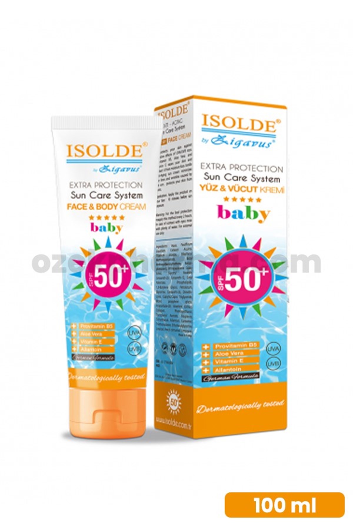 Isolde SPF 50 bebek güneş kremi