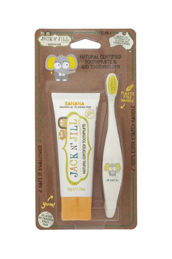 Jack N’ Jill Diş Macunu Banana 50 gr + Diş Fırçası