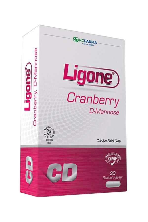 Ligone Cranberry D-Mannose 30 Bitkisel Kapsül