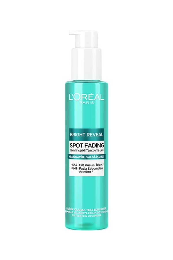 L'Oreal Paris Bright Reveal Cilt Kusuru İzi Karşıtı, Serum İçerikli Temizleme Jeli Niasinamid+Salisilik Asit 150ml