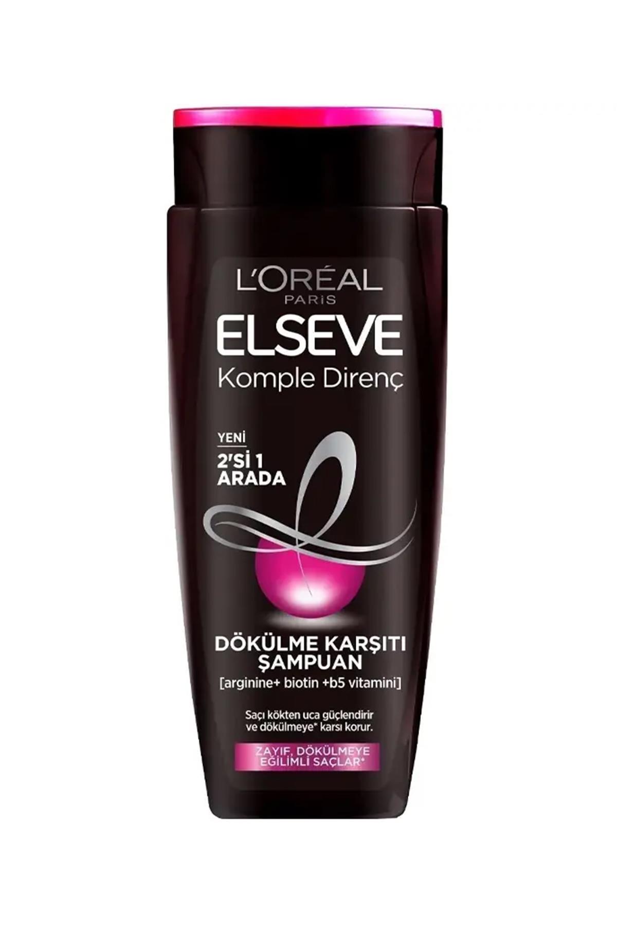 L'Oreal Paris L'Oréal Paris Elseve Komple Direnç Dökülme Karşıtı 2'si 1 Arada Şampuan 360 ml