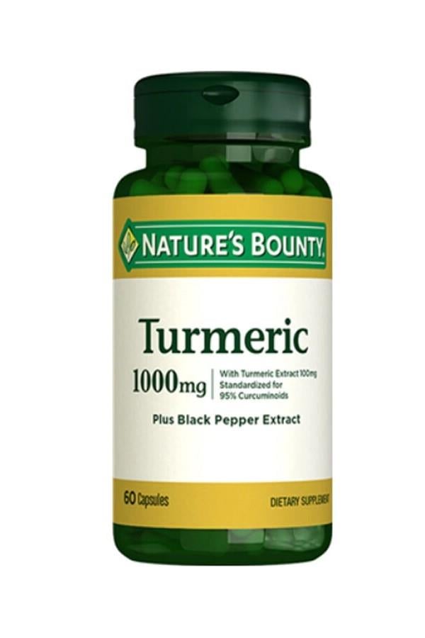 Nature's Bounty Turmeric 1000 mg 60 Kapsül