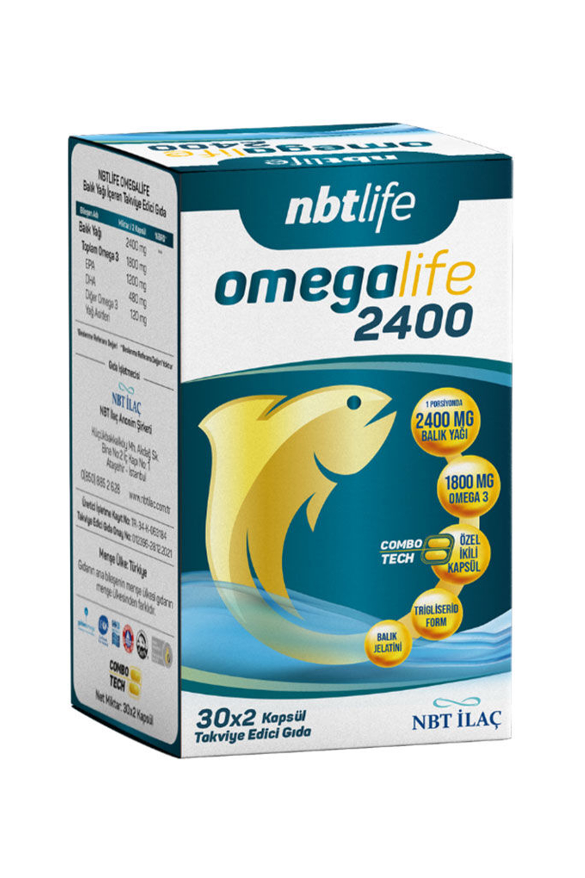 NBT Life Omegalife 2400 60 Kapsül