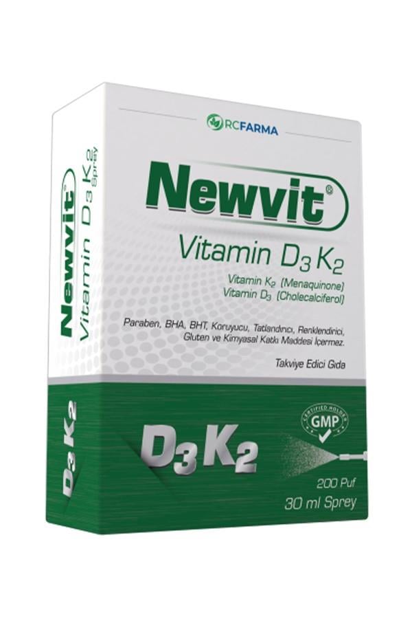 Newvit Vitamin D3K2 Sprey 30 ml