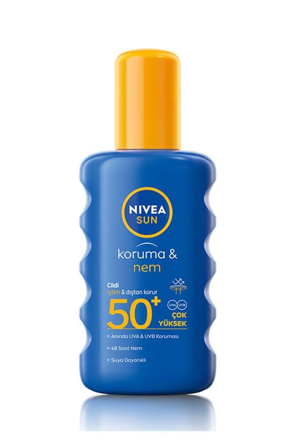 Nivea Sun Güneş Spreyi Koruma & Nem Nemlendirici SPF50+ 200 ml