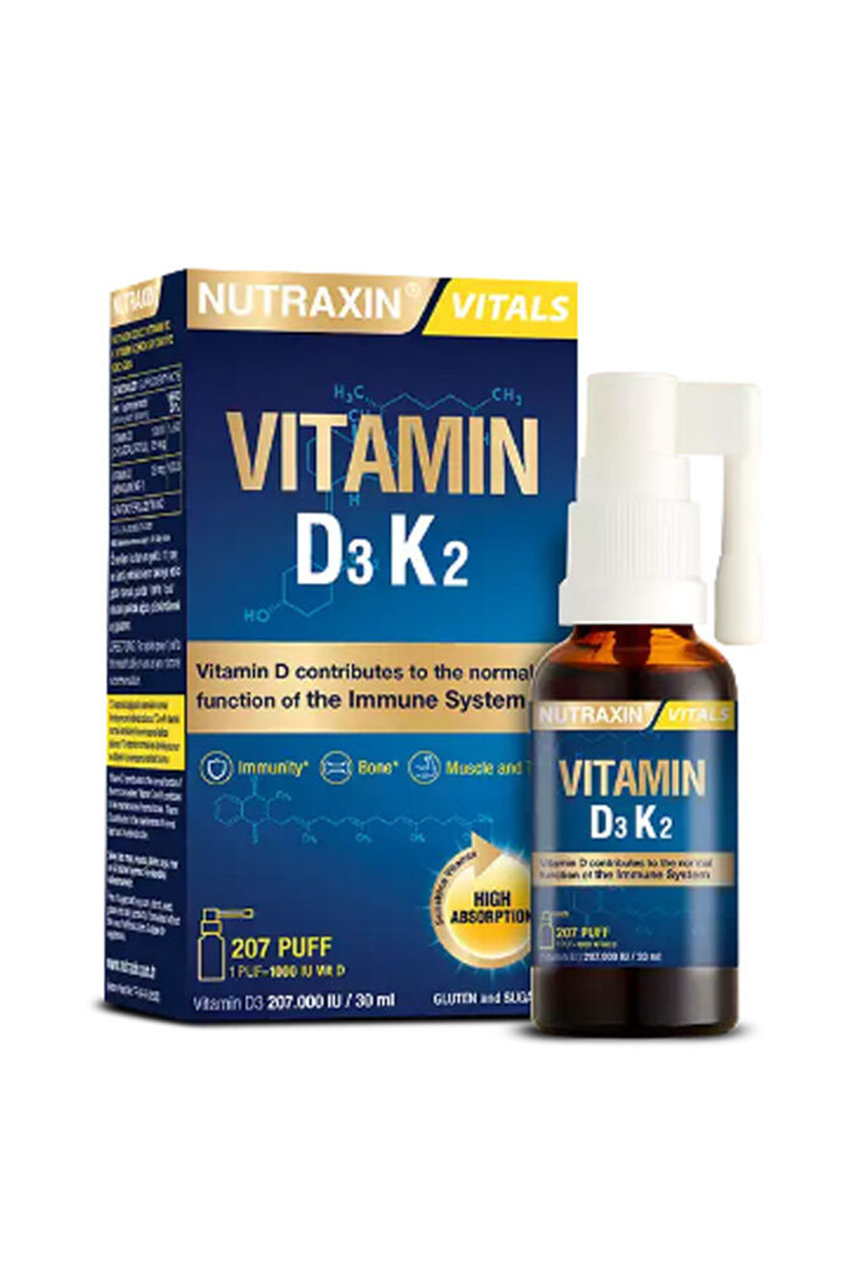 Nutraxin Vitamin D3K2 Sprey 30 ml