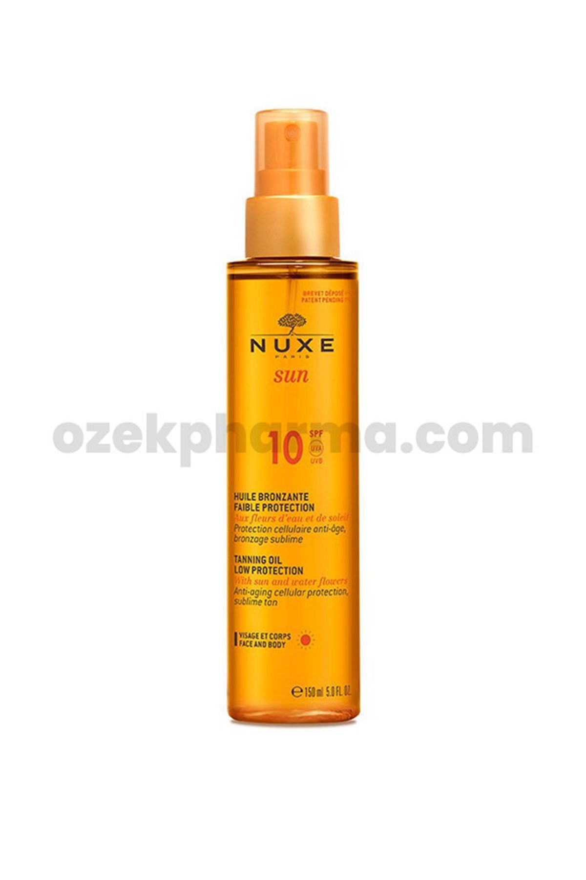 Nuxe Huile Solaire Bronzlaştırıcı Yüz ve Vücut Yağı SPF10 150 ml