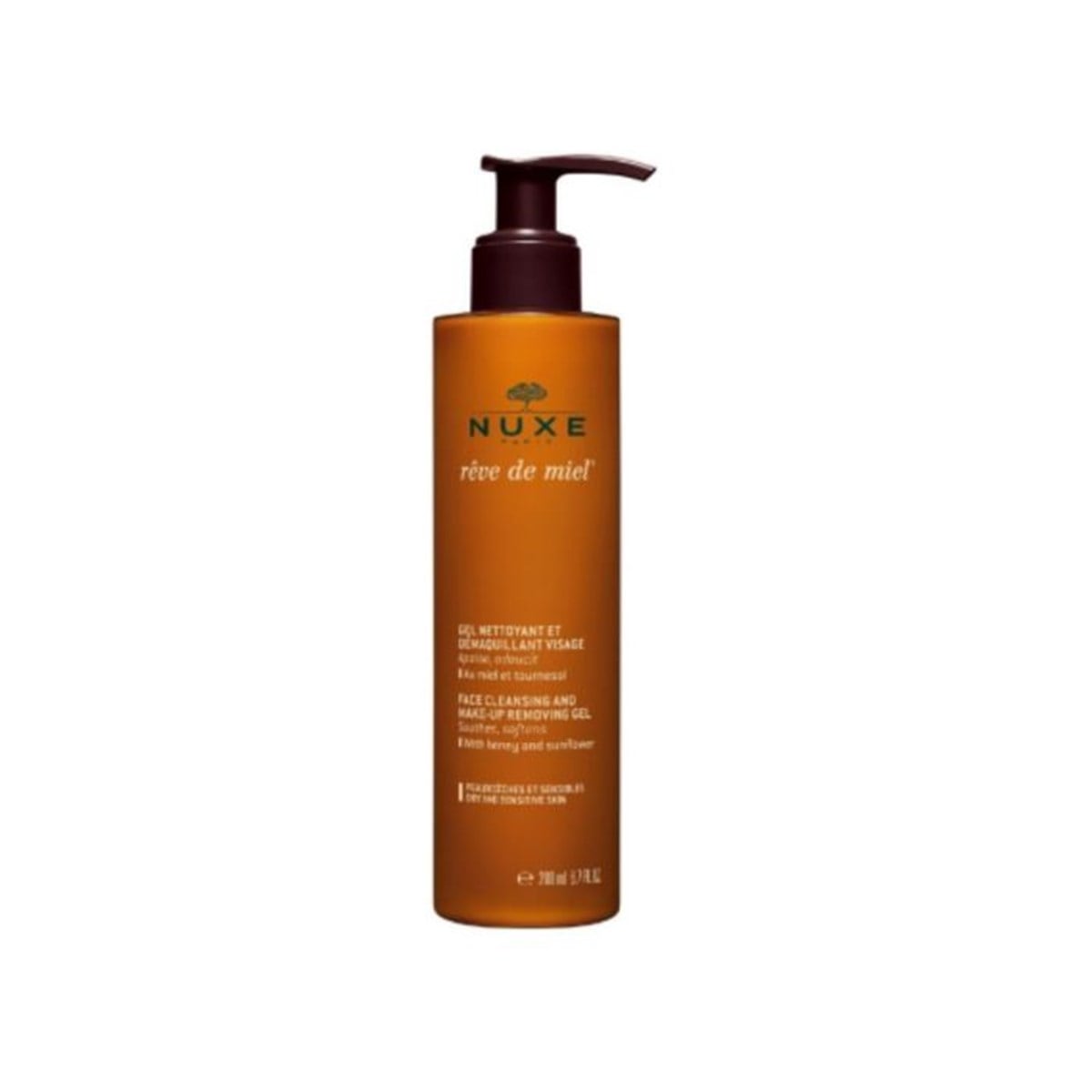 Nuxe Reve de Miel Gel Nettoyant et Demaquillant Visage 200ml