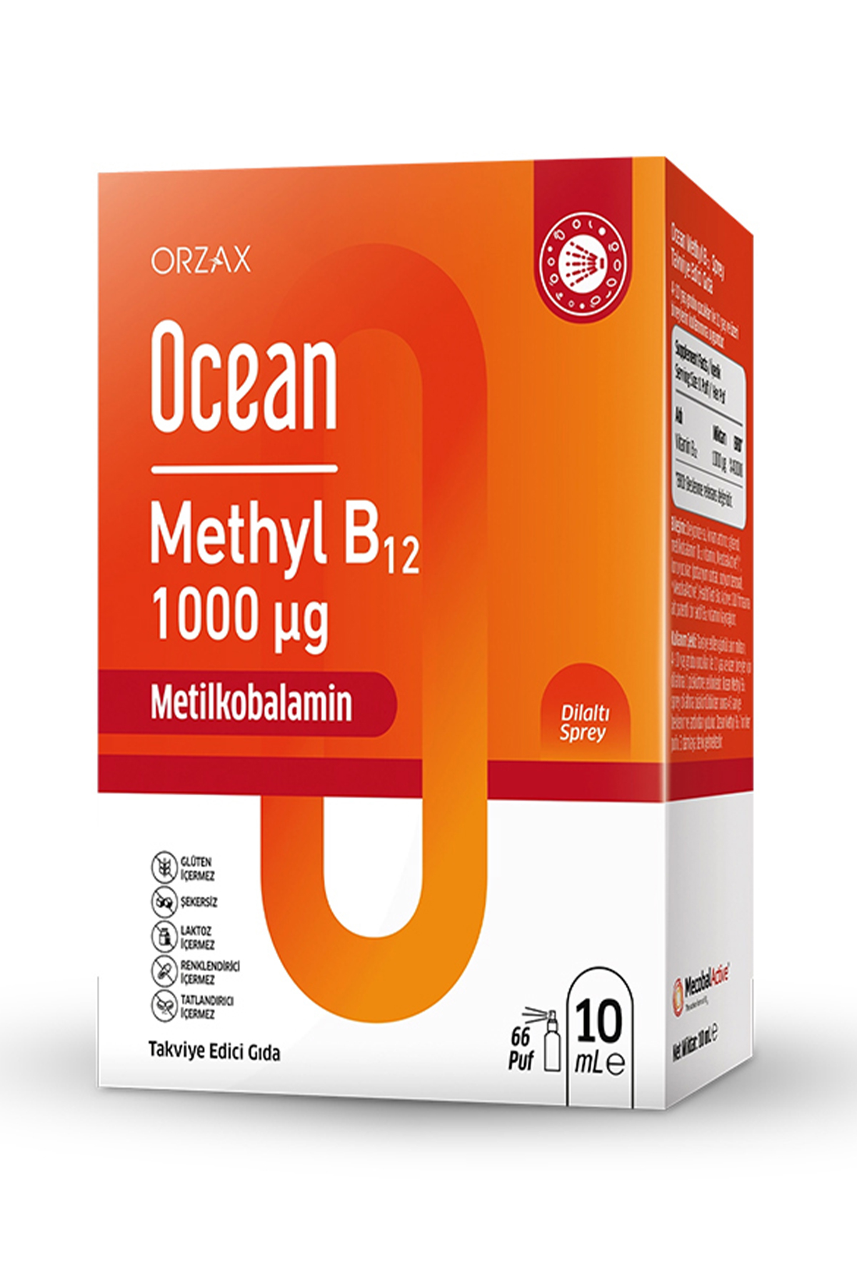 Ocean Methyl B12 Sprey 1000 mg 10 ml