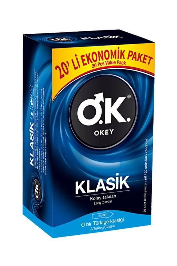 Okey Prezervatif Klasik 20'li - Ekonomik