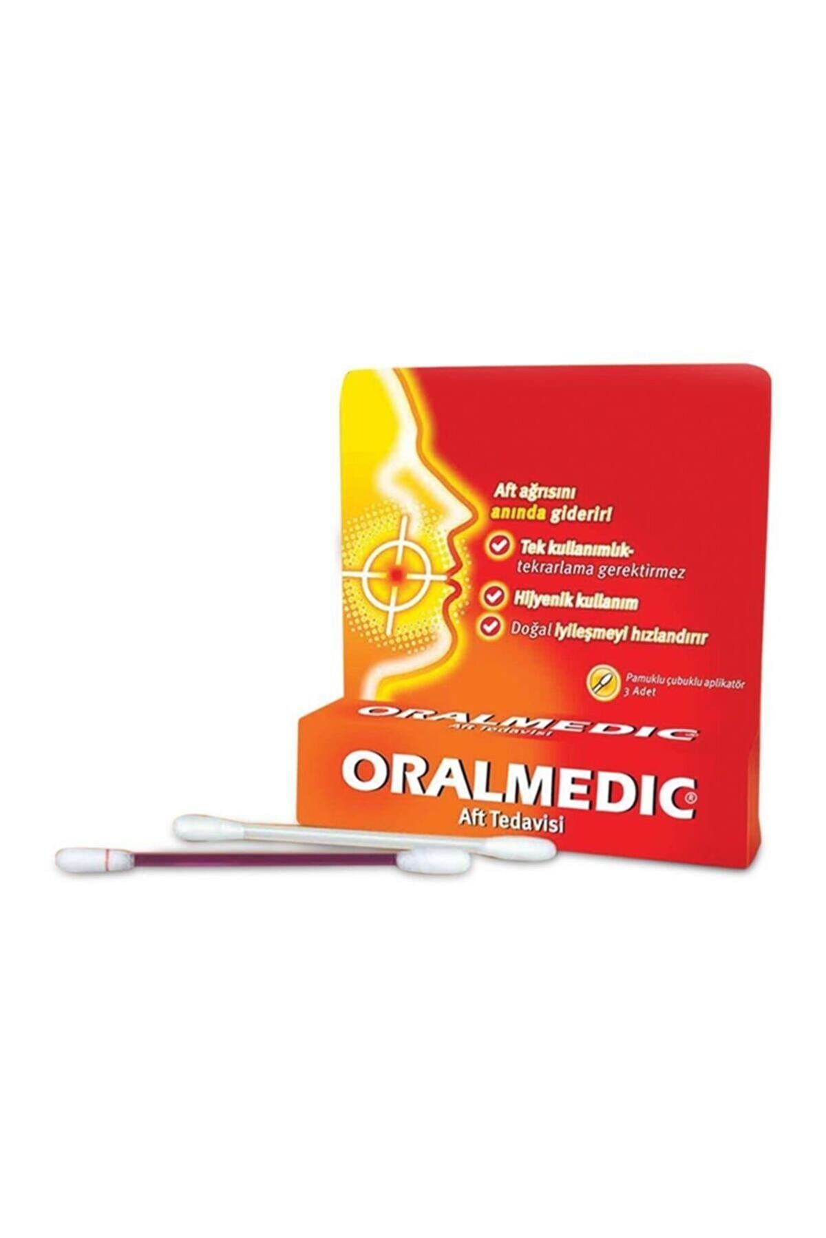 Oralmedic Aft Tedavisi 3 Adet Çubuklu Aplikatör