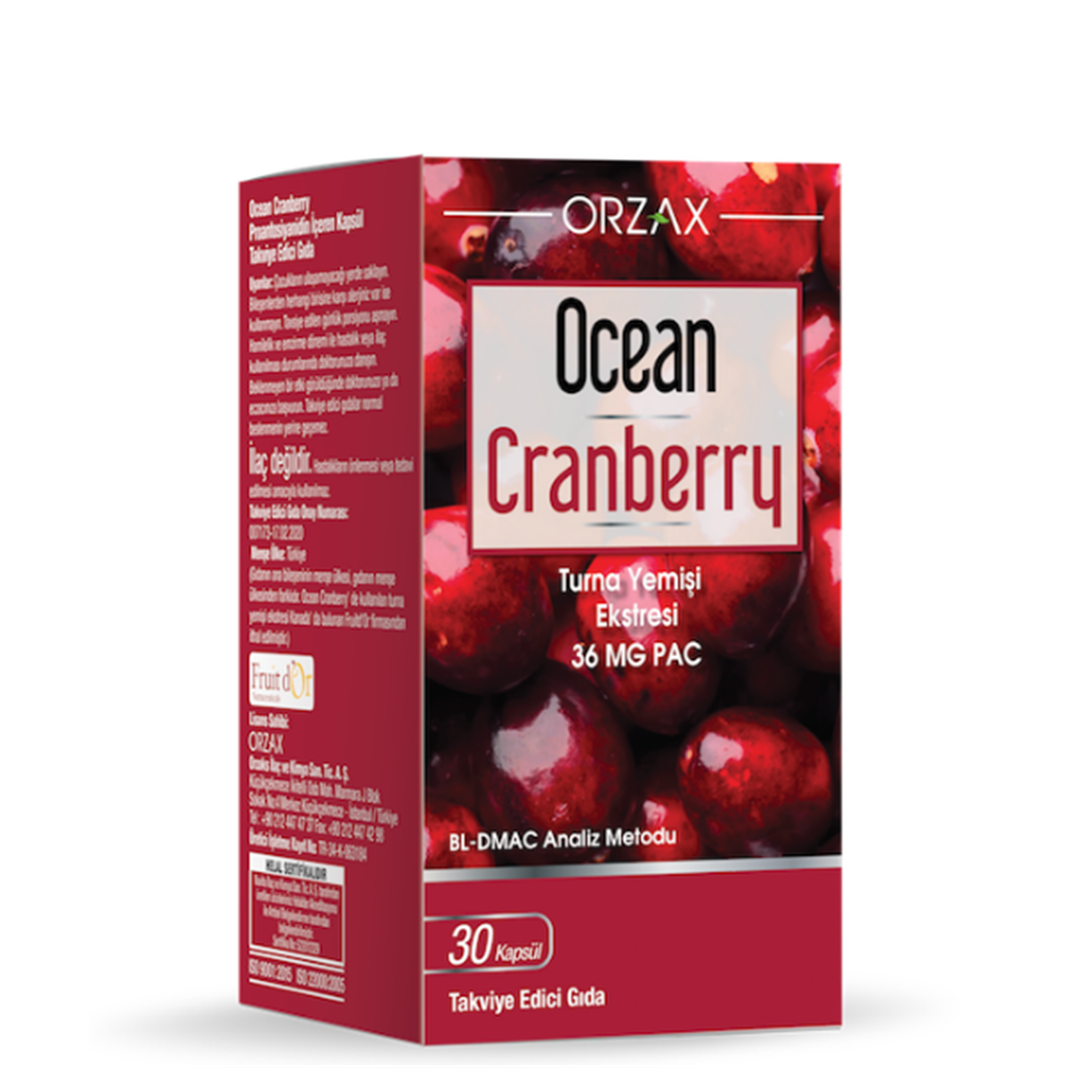 Orzax OCEAN CRANBERRY 30 KAPSÜL