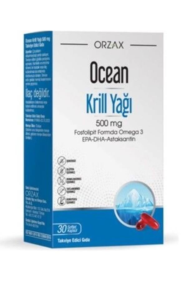 Orzax OCEAN KRİLL OİL 500 mg 30 SOFT KAPSÜL