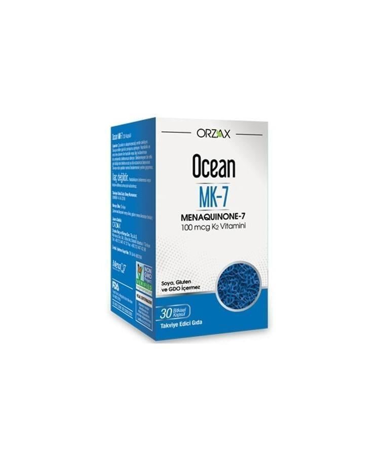 Orzax Ocean MK-7 100 mcg Vitamin K2 30 Kapsül