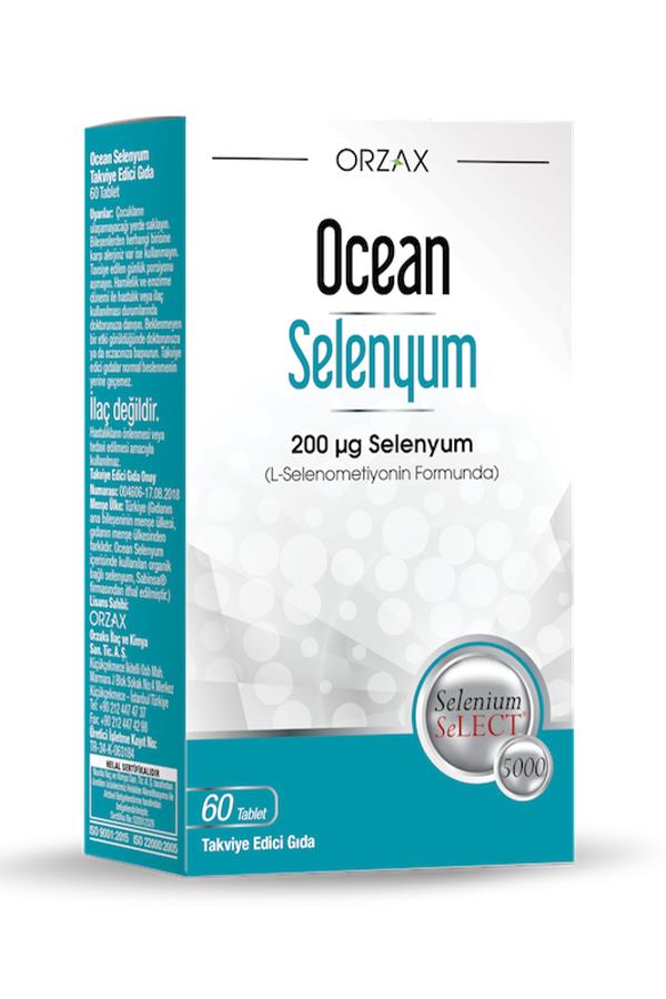 Orzax Ocean Selenyum 200 mcg 60 Tablet
