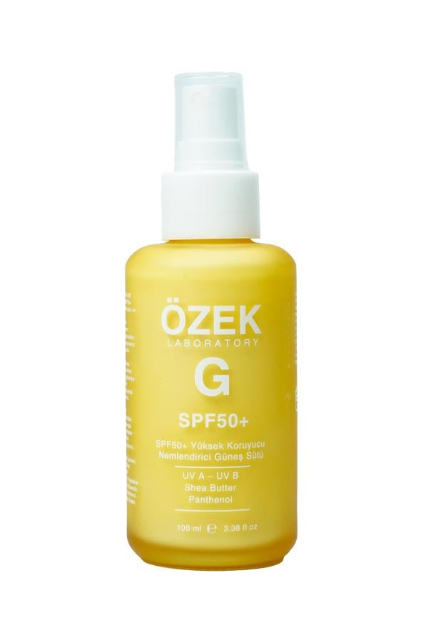 Özek G SPF50+ Yüksek Koruyucu Nemlendirici Güneş Sütü 100 ml