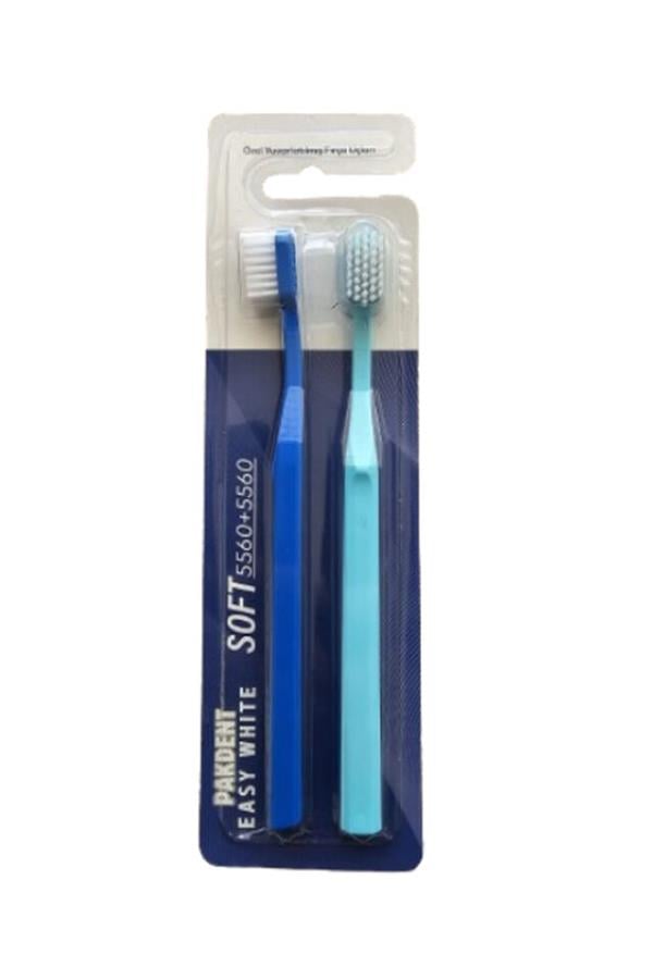 Pakdent Easy White 5560 Diş Fırçası Yumuşak 2'li