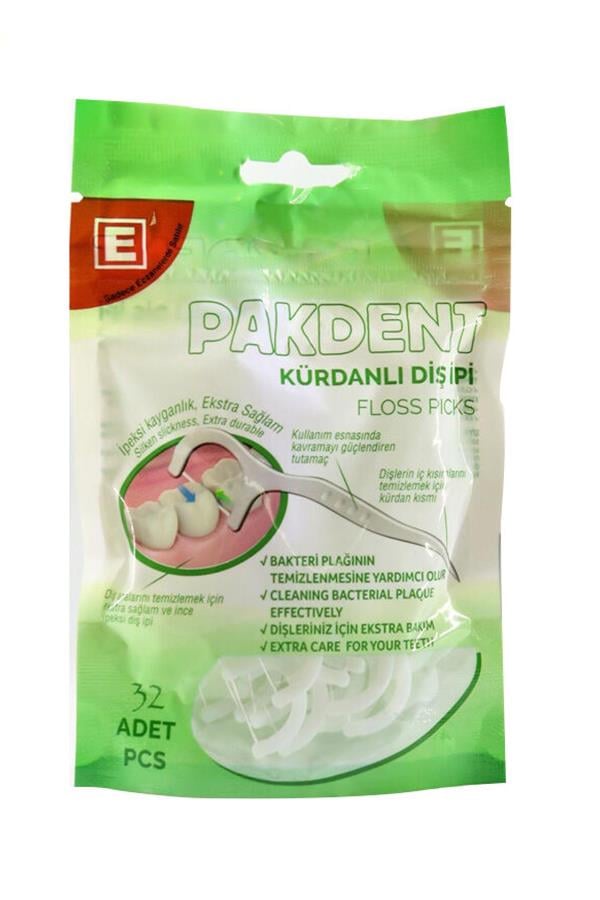 Pakdent Kürdanlı Diş İpi 32'li