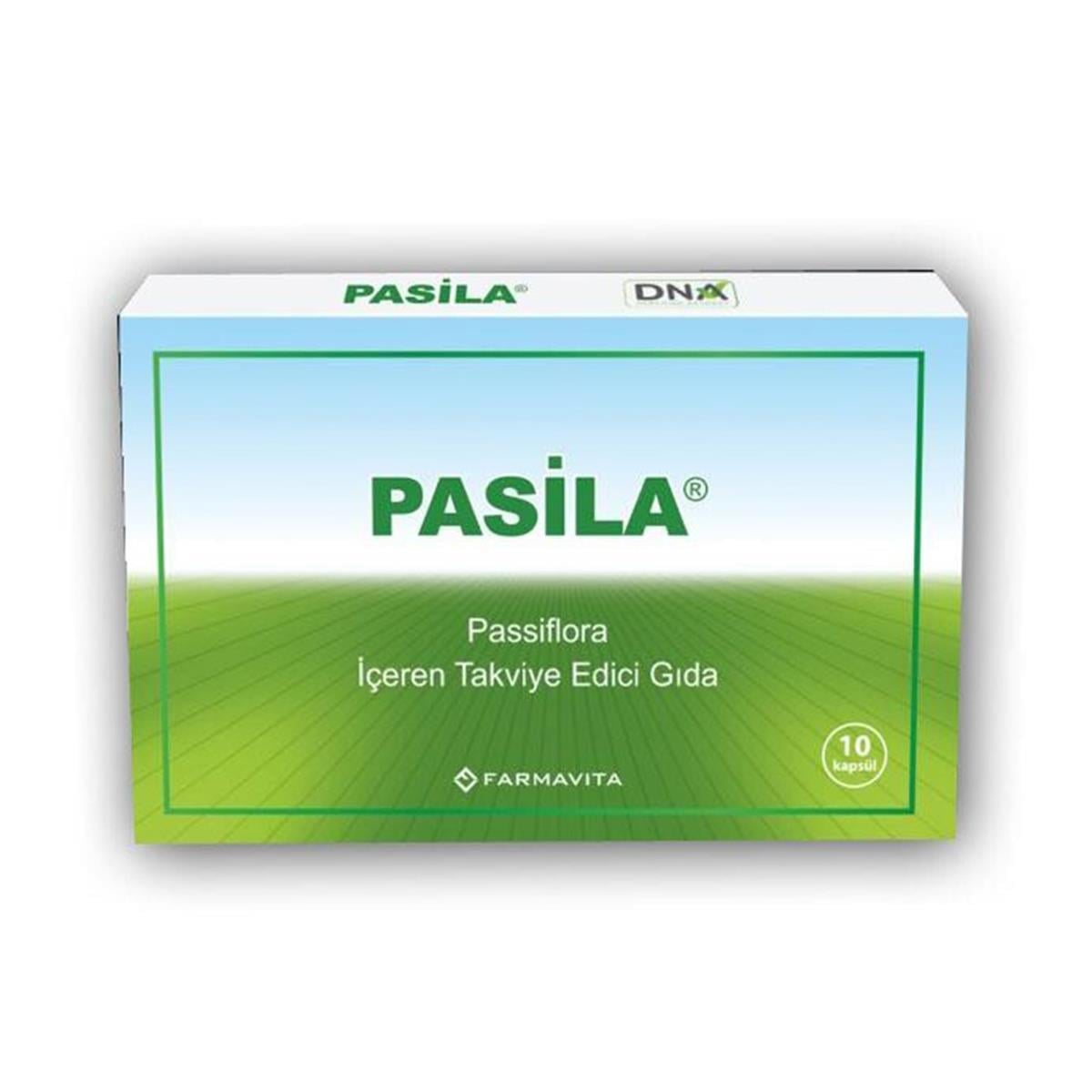 Pasila Passiflora 450 mg 10 Kapsül