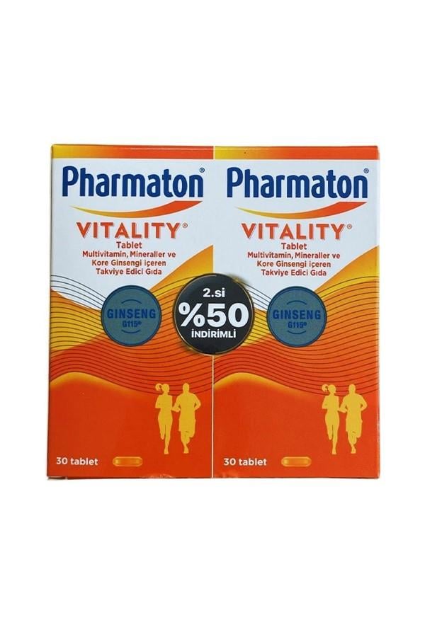 Pharmaton Vitality 30 Tablet Avantajlı 2'li Paket - 2.si %50 İndirimli