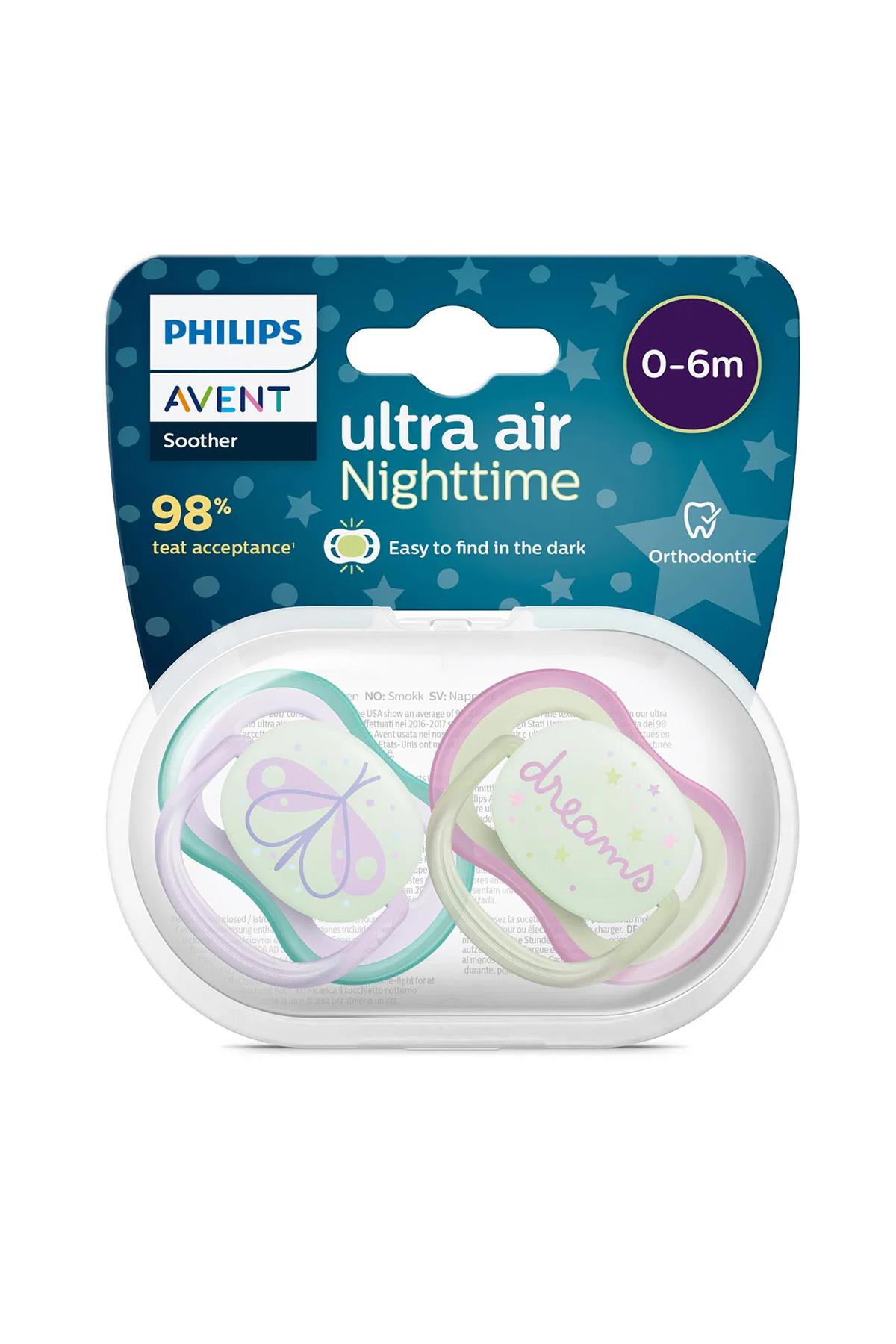 Philips Avent Scf376/19 Ultra Air Nighttime Emzik 0-6 Ay - Kız