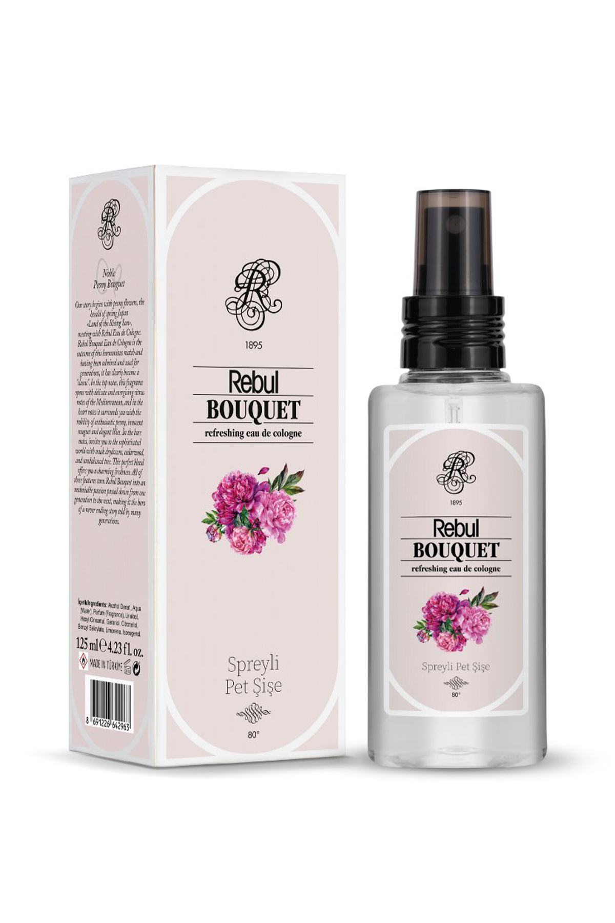 Rebul Bouquet Kolonya PVC Sprey 125 ml