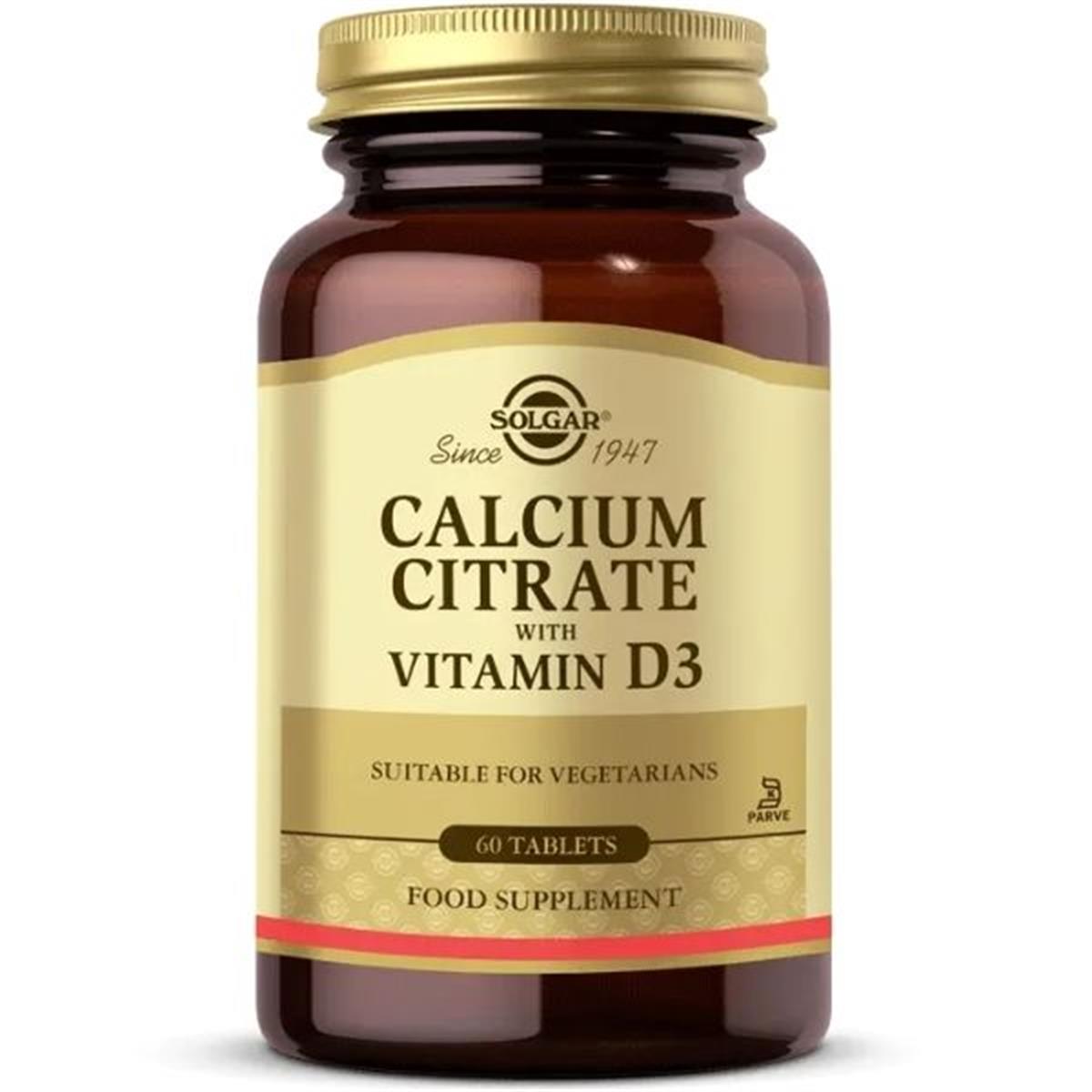 Solgar Calcium Citrate With Vitamin D3