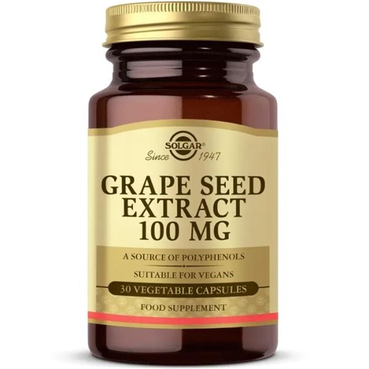 Solgar Grape Seed Extract 100 mg 30 Kapsül