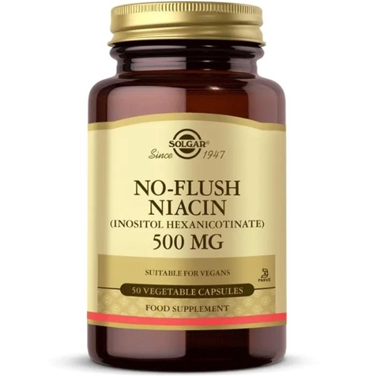 Solgar No-Flush Niacin 50 Kapsül