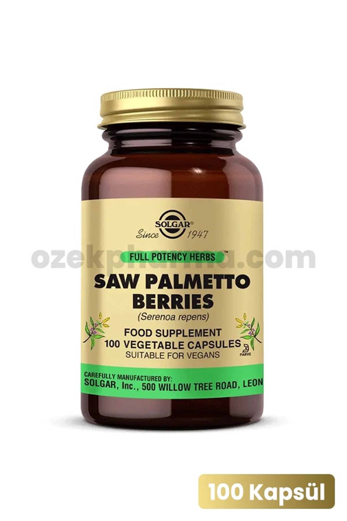 Solgar Saw Palmetto Berries 100 Kapsül