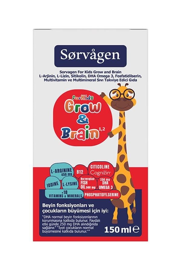 Sorvagen For Kids Grow Brain Sıvı 150 ml