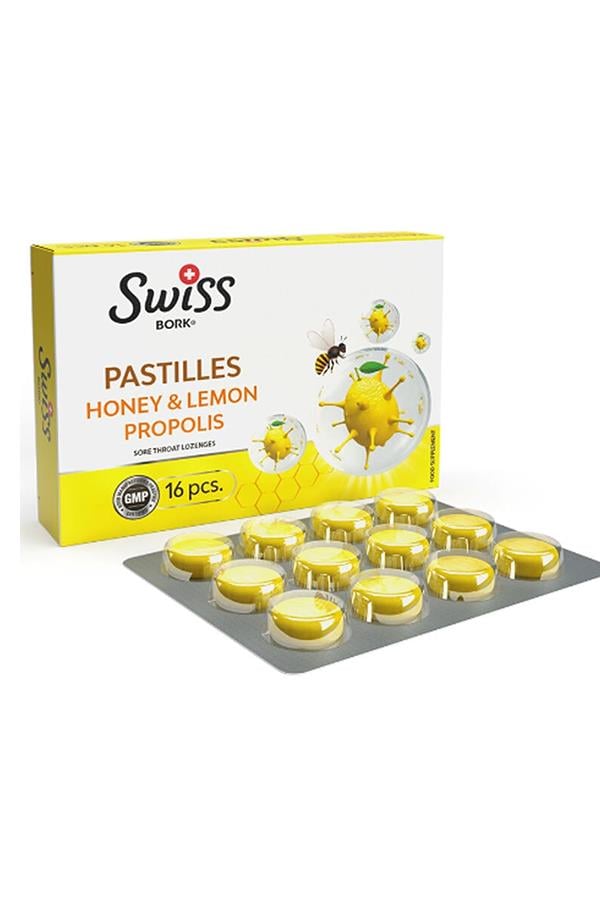 Swiss Bork Bal Limon Propolis Pastil 16'lı