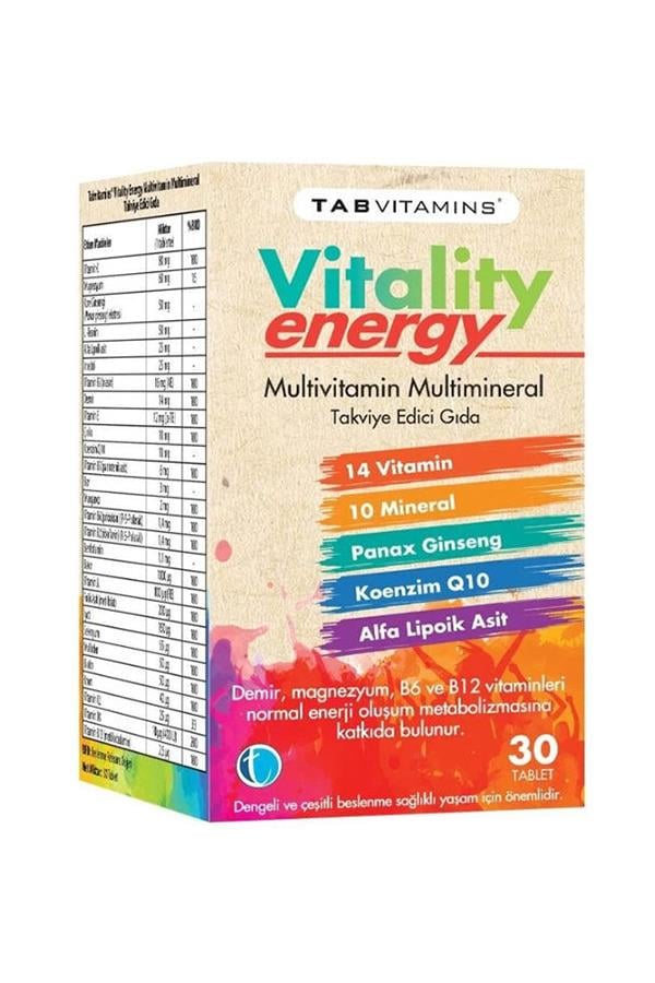 Tabvitamins Vitality Energy 30 Tablet