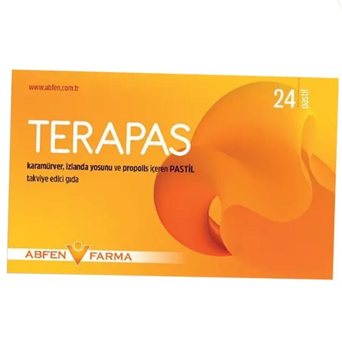Terapas İzlanda Yosunu & Karamürver İçeren Pastil