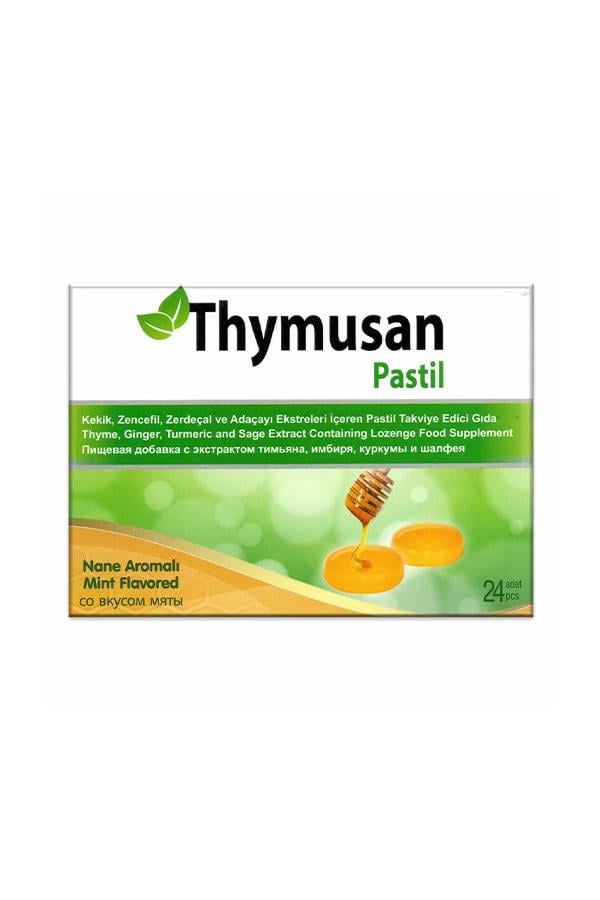 Thymusan Kekik Zencefil Zerdeçal Adaçayı 24 Pastil