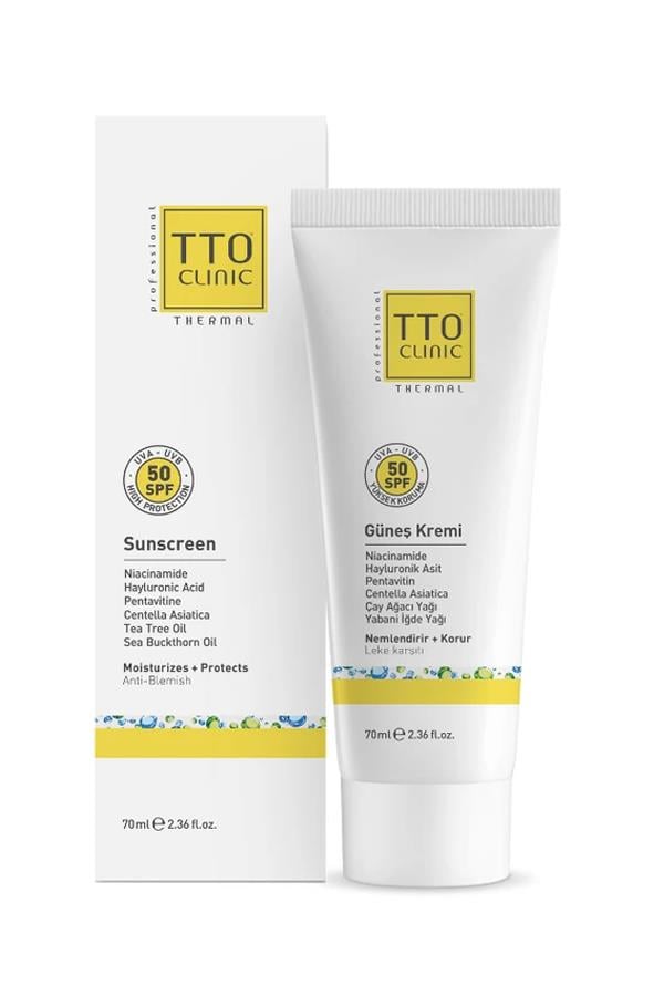 TTO CLINIC Güneş Koruyucu Krem 50 SPF 70 ML