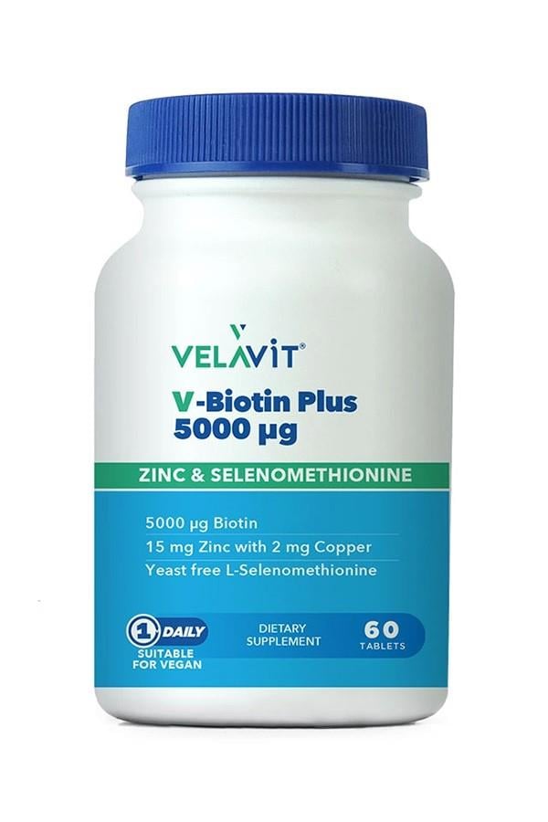 Velavit V-Biotin 5000 mg 60 Tablet