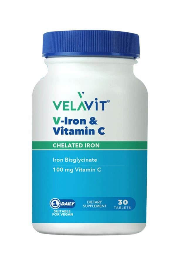 Velavit V Iron Vitamin C 30 Tablet