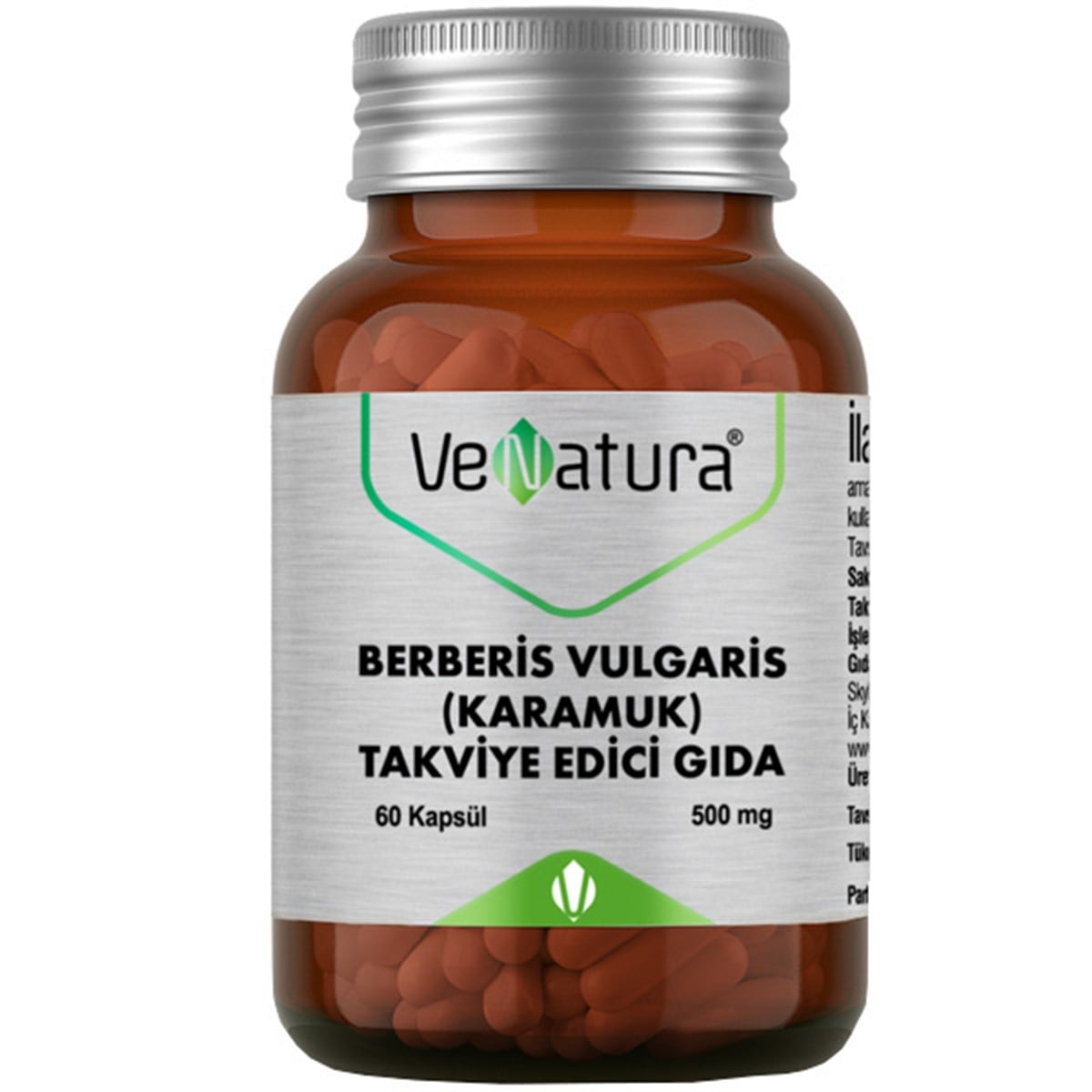 Venatura Berberis Vulgaris 60 Kapsül Gıda Takviyesi