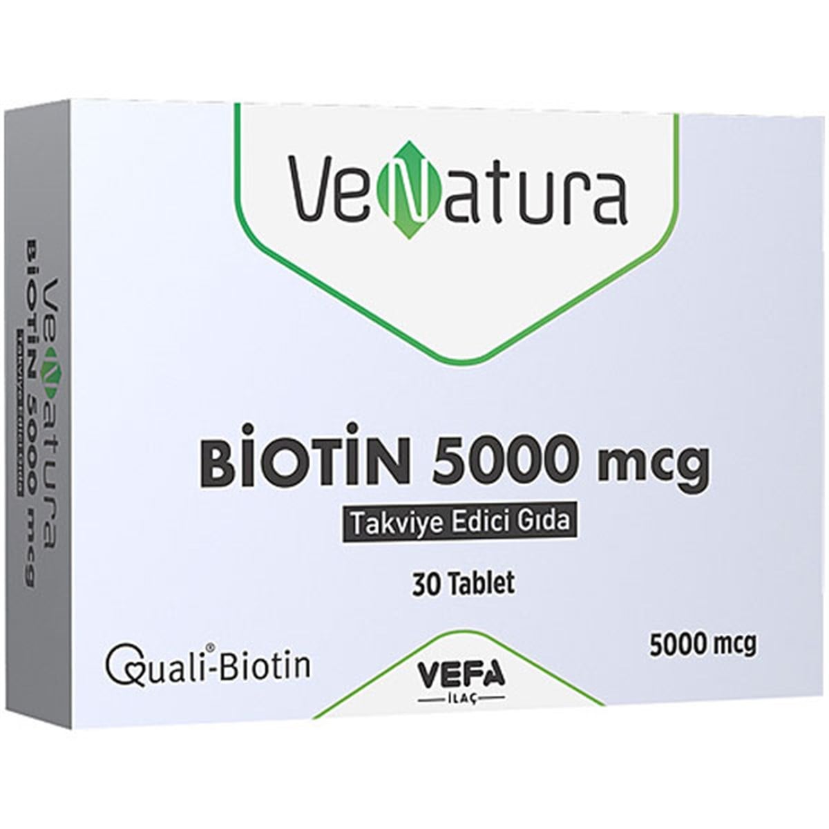 Venatura Biotin 5000 mcg 30 Tablet