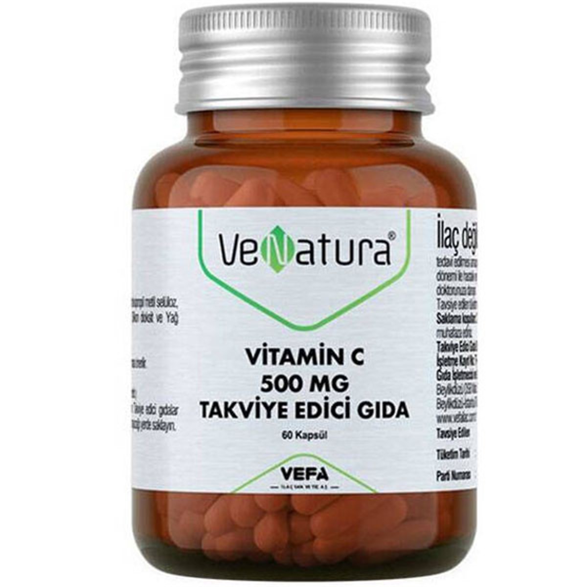 Venatura C Vitamini 500 MG 60 Kapsü
