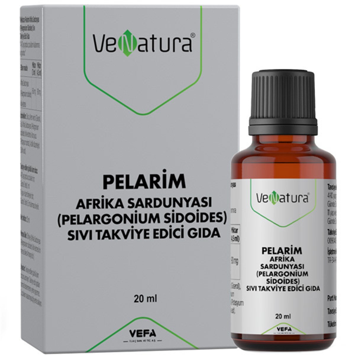 Venatura Pelarim Takviye Edici Gıda 20 ML