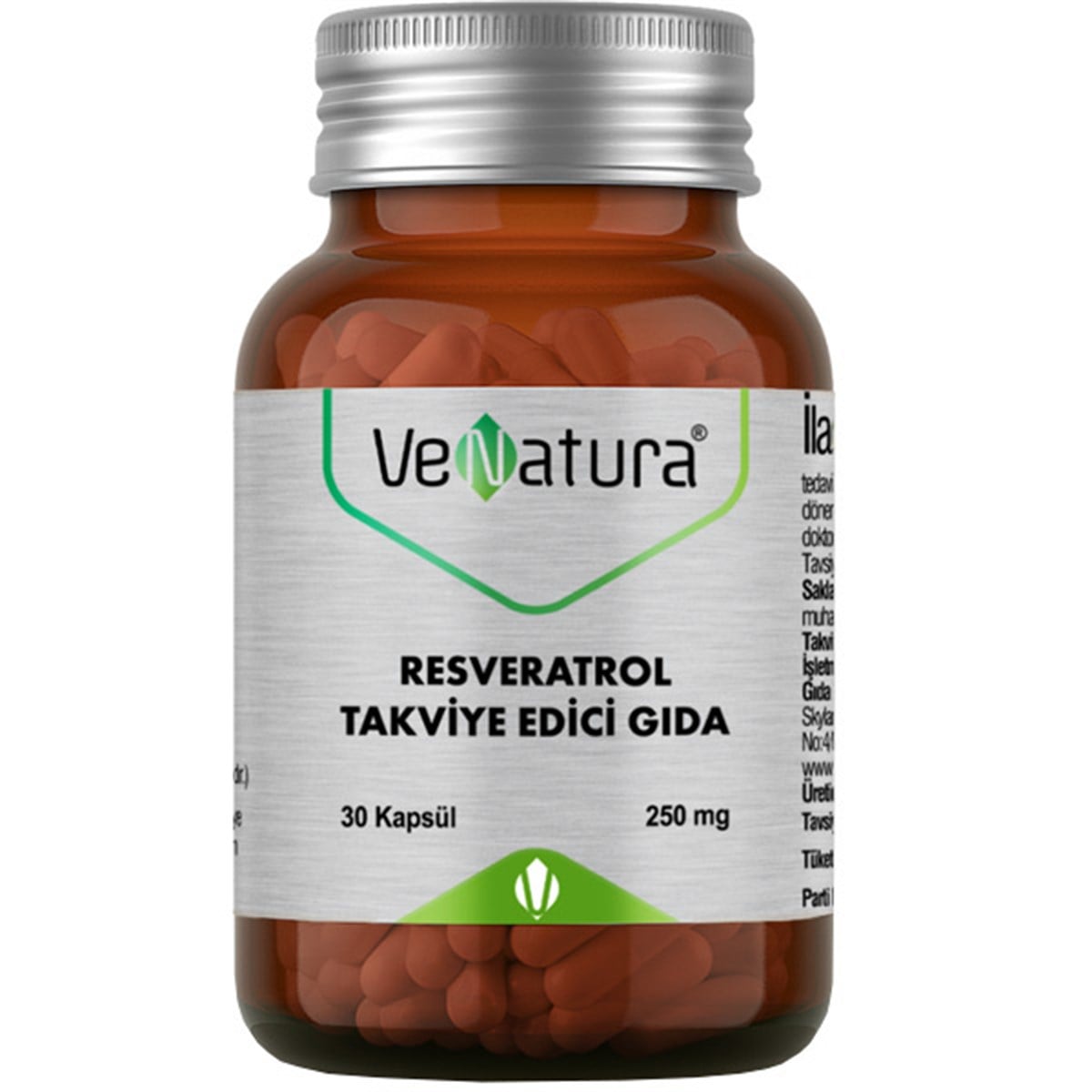 Venatura Resveratrol 30 Kapsül Gıda Takviyesi
