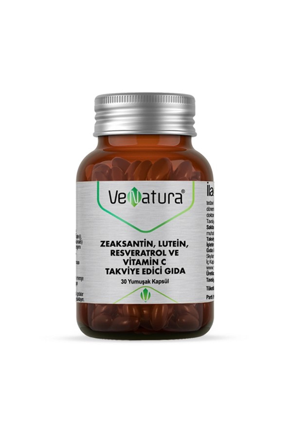 Venatura Zeaksantin Lutein Resveratrol ve Vitamin C 30 Yumuşak Kapsül