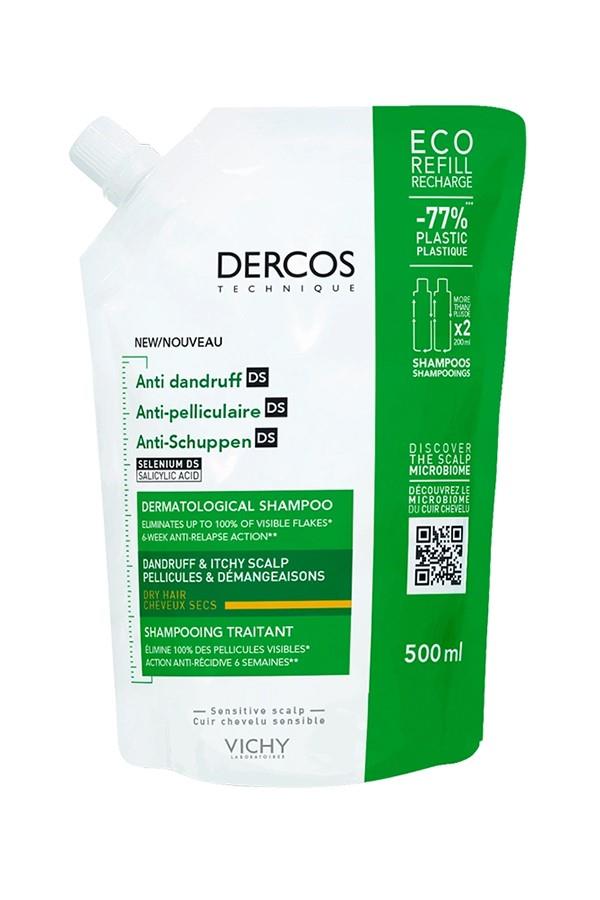 Vichy Dercos Anti Dandruff Şampuan 500ml - Kuru Saçlar